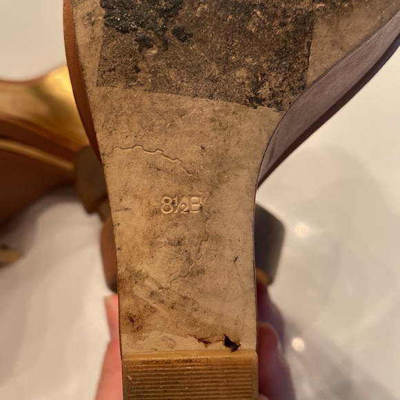 BCBGMAXAZRIA sandal wedge. Size 8.5 (fits like an 8). Used condition. - Picture 8 of 8